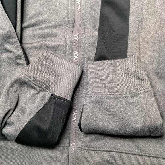 Nike Air Jordan Sweatshirt Youth Boys Small 4-5 YRS Gray Black Zip Up Jumpman - Picture 9 of 10